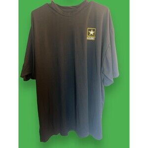 Official U.S. Army Military Logo Men's Black Short Sleeve T-Shirt XL USA America